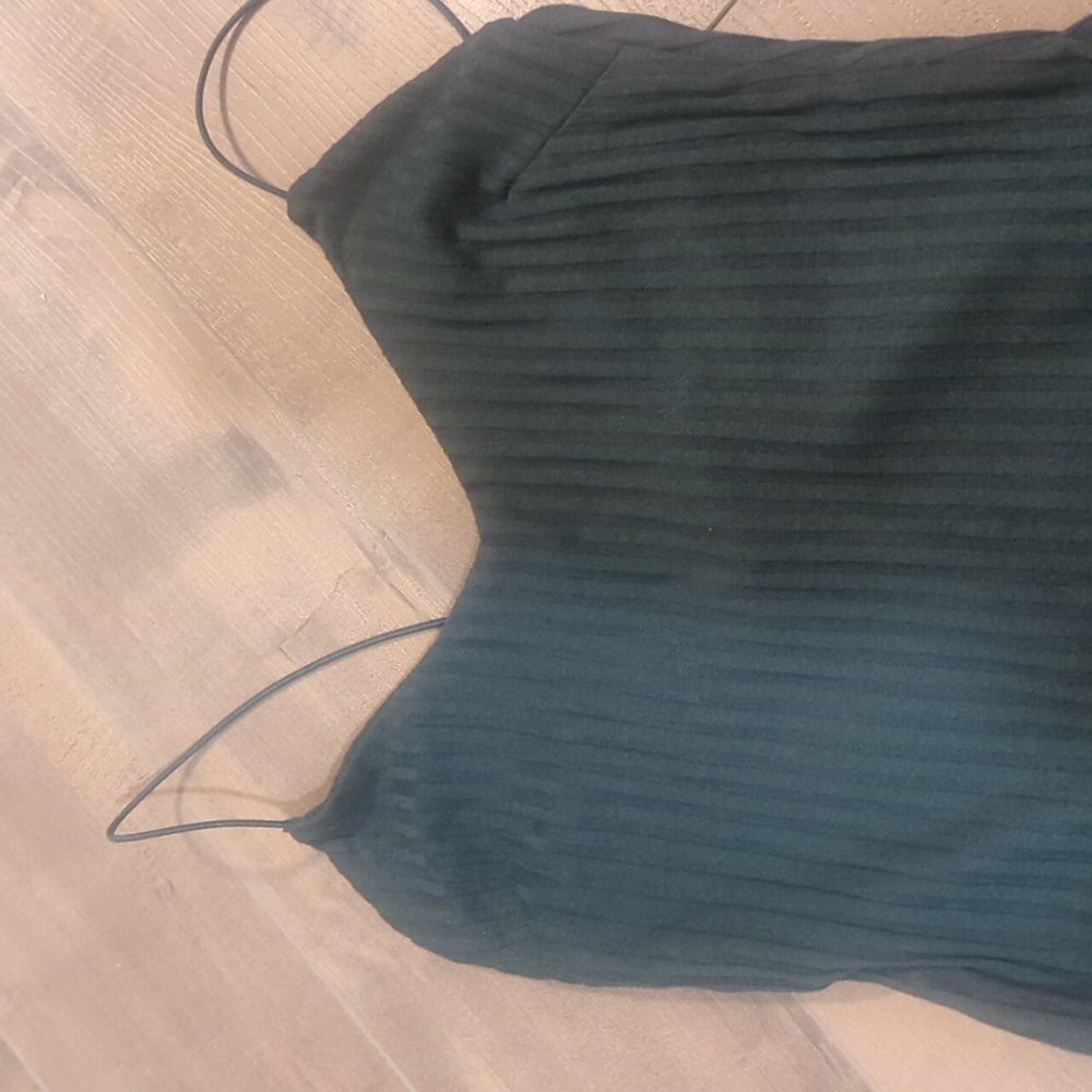 Sézane bodysuit ribbed green - Picture 2 of 4